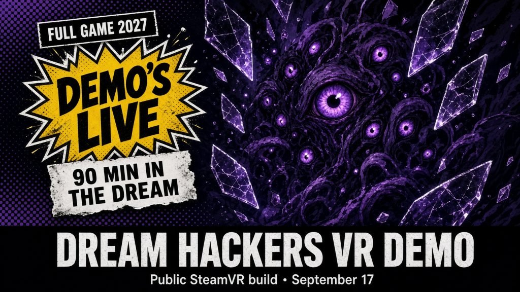 Steam Page for Dream Hackers VR Now Includes a Downloadable Demo image(10)